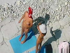 Nudist women chatting