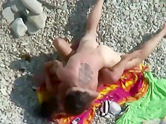 Beautiful teen girl spied during sex