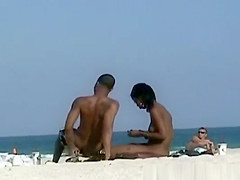 Black Woman on a Nudist Beach