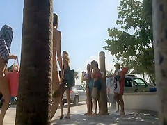 Patrolling for young asses in bikinis