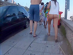 Unbelievably tiny bikini thong