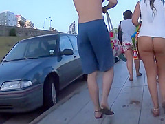 Unbelievably tiny bikini thong
