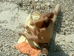 Pussy licking and fucking at the beach