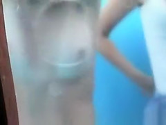 Two Girls in the Beach Shower