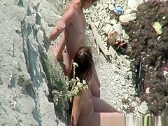 Two nudist women posing for pictures