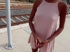 Dark Skinned Minx Enjoys Fucking In Public - Mike Angelo, Ennio Guardi And Luna Corazon