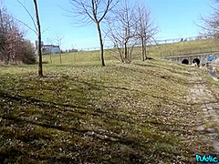 Rides Stiff Cock Of Outdoors With Abigail Ash And Martin Gun