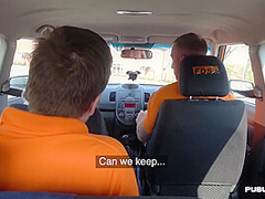 Busty English Driving Instructor Squirts In Car
