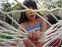 Aryana Amatista And Eric John In Fucked Busty Chick On The Hammock