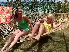 Girls Hammock Shoot - Teen Lesbians Porn
