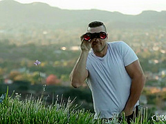 Blonde Teen In A Bikini Masturbates Outdoors While A Voyeur Looks On Before Fucking Doggystyle With Ramon Nomar And Bella Rose