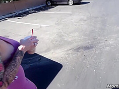 Amazing Tattooed Milf Big Boob Rides Cock