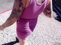 Amazing Tattooed Milf Big Boob Rides Cock