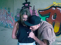 Darkhaired Babe Horny Got Laid Outdoors - Evelina Darling And Nikola S