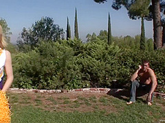 Ally Ann - Barely 18yo Blonde Teen With Bubble Butt Properly Fucked Outdoors