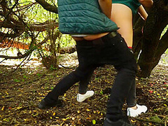 Breaking The Quarantine And Escaped For A Quickie In The Public Park