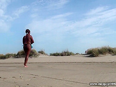 Eva A Plage - Two White Dudes For Ebony Chick