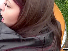 Euro Babe Publicly Fingered Before Outdoor Sex