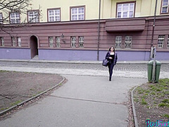 Pulled european fucks in public as she wants some easy cash