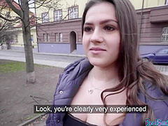 Pulled european fucks in public as she wants some easy cash