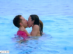 Alberto Blanco And Alyssa Reece In Two Friends On Vacation Sneak Into Djs House For Wild 3some