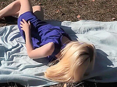 Summer Day - Sassy May Solo Nude On Outdoor Masturbation