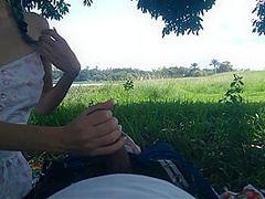 Risky Blowjob In Public - Outdoor Fuck