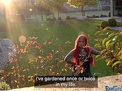 Public sex with busty goth neighbour