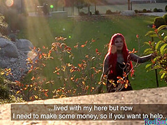 Public sex with busty goth neighbour