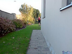 Public sex with busty goth neighbour