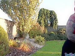 Public sex with busty goth neighbour