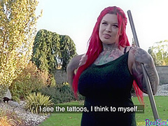 Public sex with busty goth neighbour