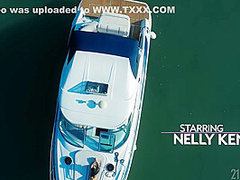Gorgeous Brunette Latina Ass Fucked On Luxury Yacht - Anal Sex With Cumshot Outdoors