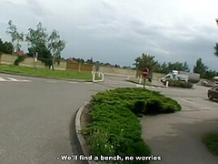 Mommy Blond Hair Lady Is Had Intercourse In The Park - Sex Orgy Mating