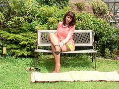 Horny British Housewife Shows Her Hot Body And Masturbates In The Garden - MatureNL