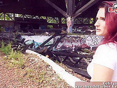 German Redhead Teen Public Pick Up Pov Date With Melina May