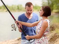 Fishing Turns Into Nice Copulation - Anna Belle And Ana Bell Evans