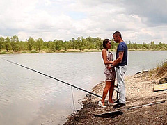 Fishing Turns Into Nice Copulation - Anna Belle And Ana Bell Evans