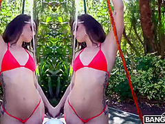 Big Rear Latina Hardcore Interracial Sex Outdoor
