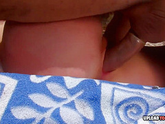 Irresistible Bitch At The Beach Gets Tag - High-quality