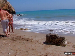 Irresistible Bitch At The Beach Gets Tag - High-quality