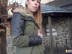 Jessica Bell in Outdoor Quickie With Smiling Teen - Porncz