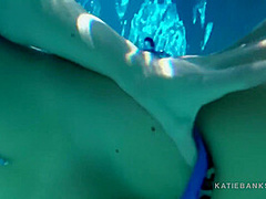 Katie Banks In Underwater Big-titted Babe Fucks Her Man