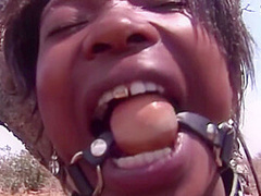 Black Sex Slaves Get passed around in Outdoor BDSM interracial Orgy
