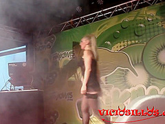 Betty Foxxx And Daniela Evans In Arcangel And Pornstars In Threesome Orgy On Stage