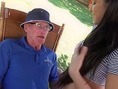 Horny Old Man Fucking His Granddaughter With Lady Dee