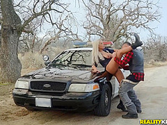 Lucky Dude Charles Fucks Sex-starved Female Milf Cop With Bridgette B And Charles Dera