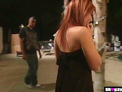 Redhead Dani Jansen Having Public Sex In A Party