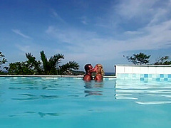Hanna's Honeypot In Ass Fuck In The Pool With Hot Babe Blond Faith
