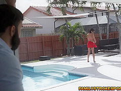Sucking Derricks Knob By The Pool - Vienna Black And Derrick Ferrari
